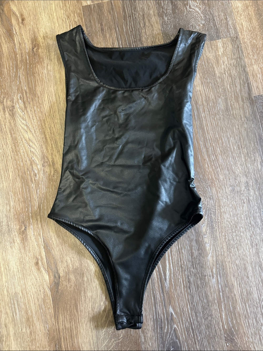 NWOT Faux Leather Bodysuit